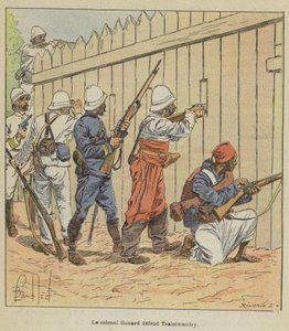 Le colonel Gonard défend Tsainimandry - after Louis Charles Bombled