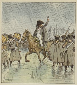 Le débordement surprit les troupes en pleine opération - after Louis Charles Bombled