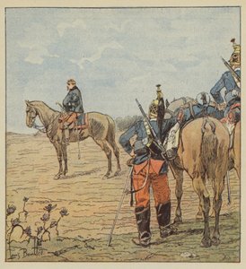 Le général Barry la veille de Coulmiers - after Louis Charles Bombled