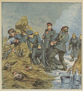 Les Prussiens brûlent leurs morts