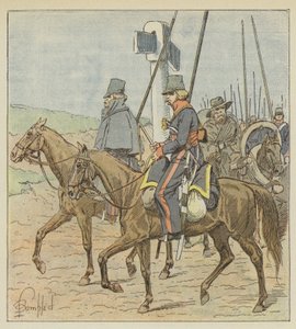 Les cosaques réguliers du Don - after Louis Charles Bombled