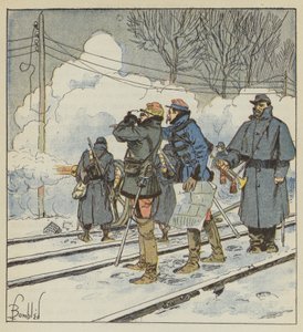 Les mitrailleuses du général Tripart - after Louis Charles Bombled