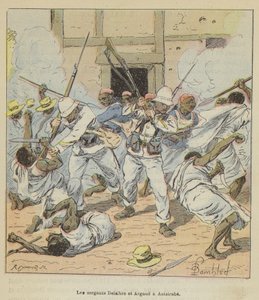 Les sergents Delalbre et Argaud à Antsirabe - after Louis Charles Bombled