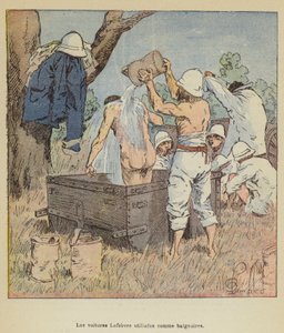 Les voitures Lefebvre utilisées comme baignoires - after Louis Charles Bombled