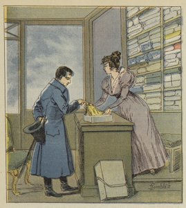 Napoléon déguisé dans un magasin de la rue Saint-Denis - after Louis Charles Bombled
