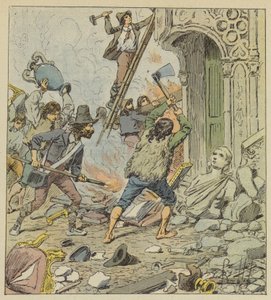 Pillage de Rome - after Louis Charles Bombled