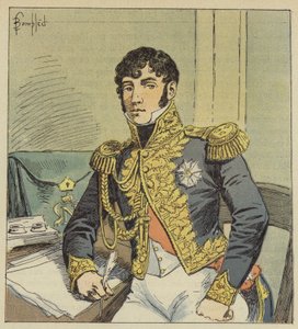 Portrait du comte de Montholon, exécuteur testamentaire de Napoléon - after Louis Charles Bombled