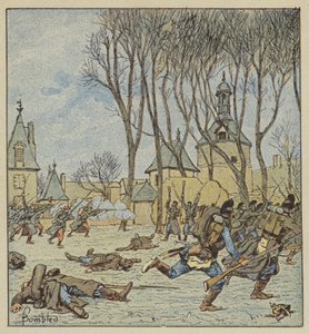 Prise du château de Villepion par les Français - after Louis Charles Bombled