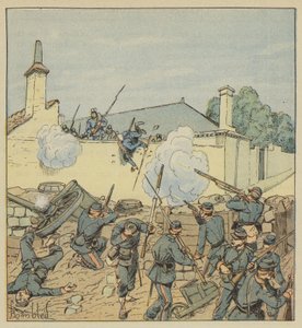 Surprise de la barricade de la rue Galante - after Louis Charles Bombled