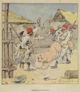 Tirailleurs à la maraude - after Louis Charles Bombled