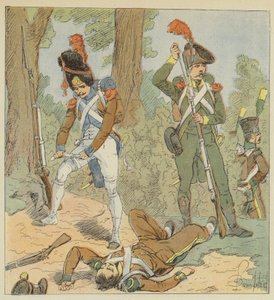 Troupes italiennes, Légion piémontaise, Infanterie de bataille, 1806, Légion italique, 1800
