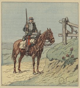 Vedette du 6e hussards - after Louis Charles Bombled