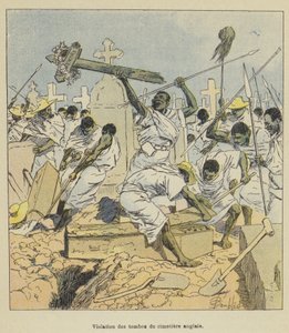 Violation des tombes du cimetière anglais - after Louis Charles Bombled