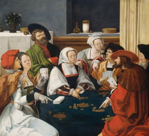 Les joueurs de cartes - after Lucas van Leyden