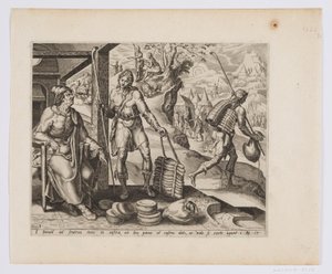 Jesse envoyant David avec des présents à ses frères - after Maarten van Heemskerck