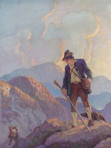 Illustration pour Rip Van Winkle - after Newell Convers Wyeth
