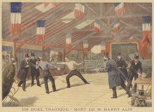 Un duel tragique. La mort de Harry Alis - after Oswaldo Tofani
