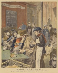 Charité des étudiants - after Oswaldo Tofani