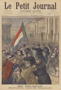 Manifestation en Irlande contre Joseph Chamberlain - after Oswaldo Tofani