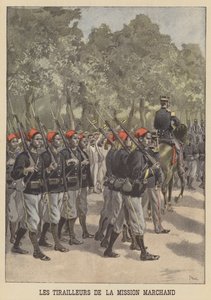 Tirailleurs coloniaux français de la Mission Marchand - after Oswaldo Tofani