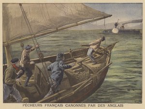 Pêcheurs français tirés par les Britanniques