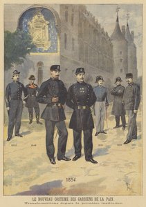 Nouveaux uniformes pour la police - after Oswaldo Tofani