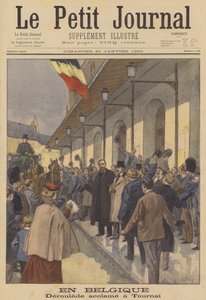 Paul Déroulède recevant un accueil chaleureux à Tournai, Belgique