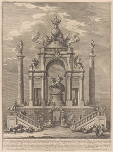 La Prima Macchina pour la Chinea de 1751 : Arc de triomphe pour Roger Ier de Sicile