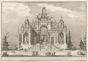 La Seconde Machine pour la Chinea de 1754 : Une allégorie des travaux hydrauliques