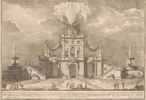 La Seconda Macchina pour la Chinea de 1755 : Un pavillon de chasse royal