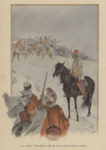 Le colonel Youssouf à la tête de notre petite colonne d