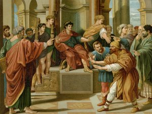 Élymas devient aveugle - after Raphael
