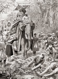 Inspection de la Grande Route du Nord de Sher Shah Suri, (maintenant la Grand Trunk Road), de l
