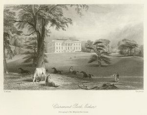 Claremont Park, Esher, appartenant à Sa Majesté la Reine - after Thomas Allom