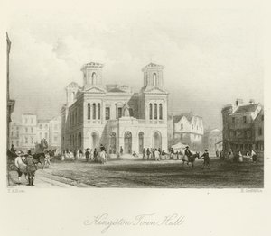 Hôtel de ville de Kingston - after Thomas Allom