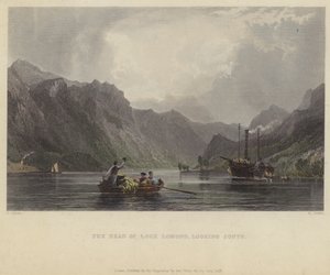 La tête du Loch Lomond, vue vers le sud - after Thomas Allom