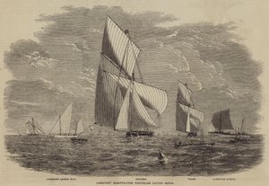 Régate de Lowestoft, la course des cutters de première classe - after Thomas Harrington Wilson