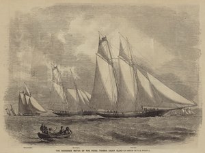La course de goélettes du Royal Thames Yacht Club - after Thomas Harrington Wilson