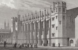 La Nouvelle Salle, Christs Hospital, 1828 - Thomas Hosmer after Shepherd