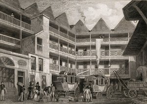 Le Vieux Bull and Mouth Inn, St Martins-le-Grand, 1831