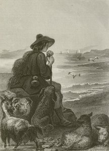 Le Berger et La Mer - after Tony Johannot