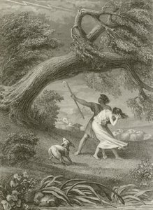 Le Chêne et Le Roseau - after Tony Johannot