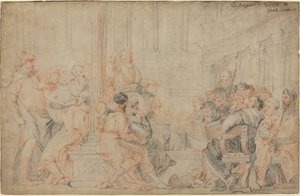 Le Christ parmi les docteurs - after Veronese