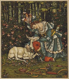 Le prince Guerrier soigne la biche blessée