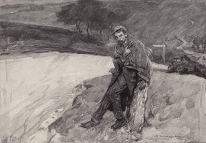 Jude au jalon : scène du roman Jude l