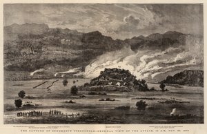La capture de la forteresse de Sekukuni, vue générale de l