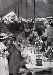 Le dîner du roi à Fulham - after William Henry Margetson