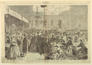 Grande foire donnée aux City Assembly Rooms, New York, décembre 1861, en aide aux pauvres de la ville, de Harper