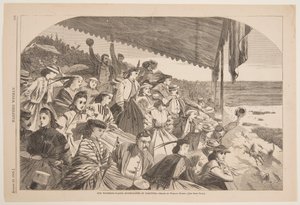 Nos lieux de baignade – Courses de chevaux à Saratoga - after Winslow Homer