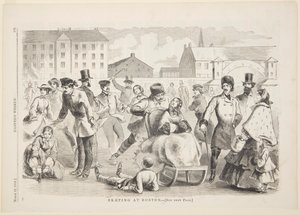 Patinage à Boston - after Winslow Homer